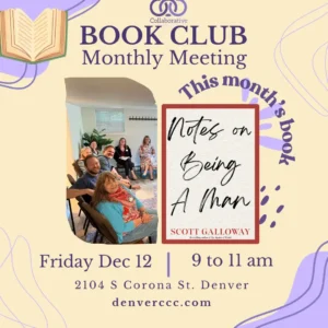 December Therapist Book Club flyer