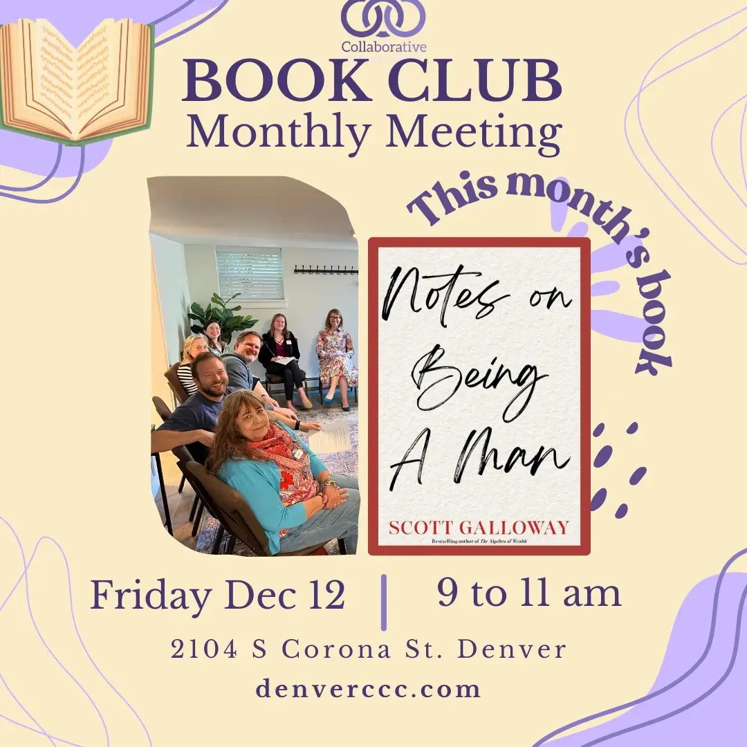 December Therapist Book Club flyer