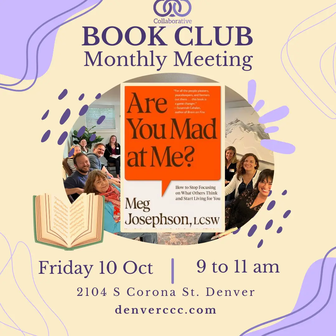 October Therapist Book Club flyer